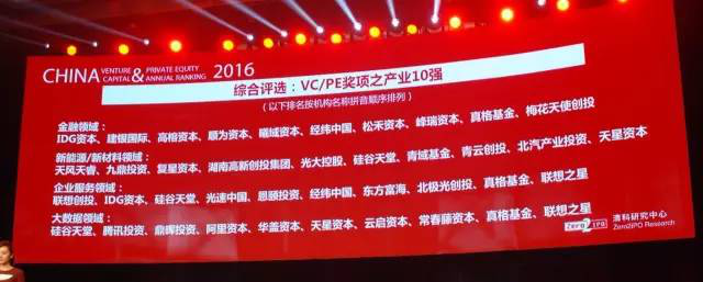 喜報：硅谷天堂榮膺清科“2016年中國私募股權(quán)投資機(jī)構(gòu)10強(qiáng)”